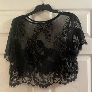 Cropped Lace Shirt